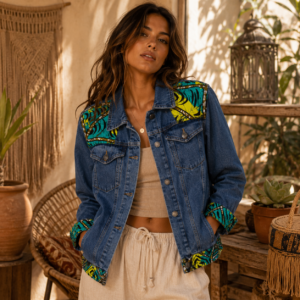 Chaqueta Denim Artesanal - Zuri