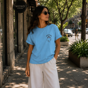 Camiseta Azul Meow
