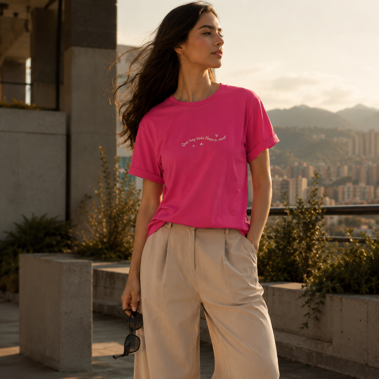 Camiseta Fuccia Que Hoy Fluya