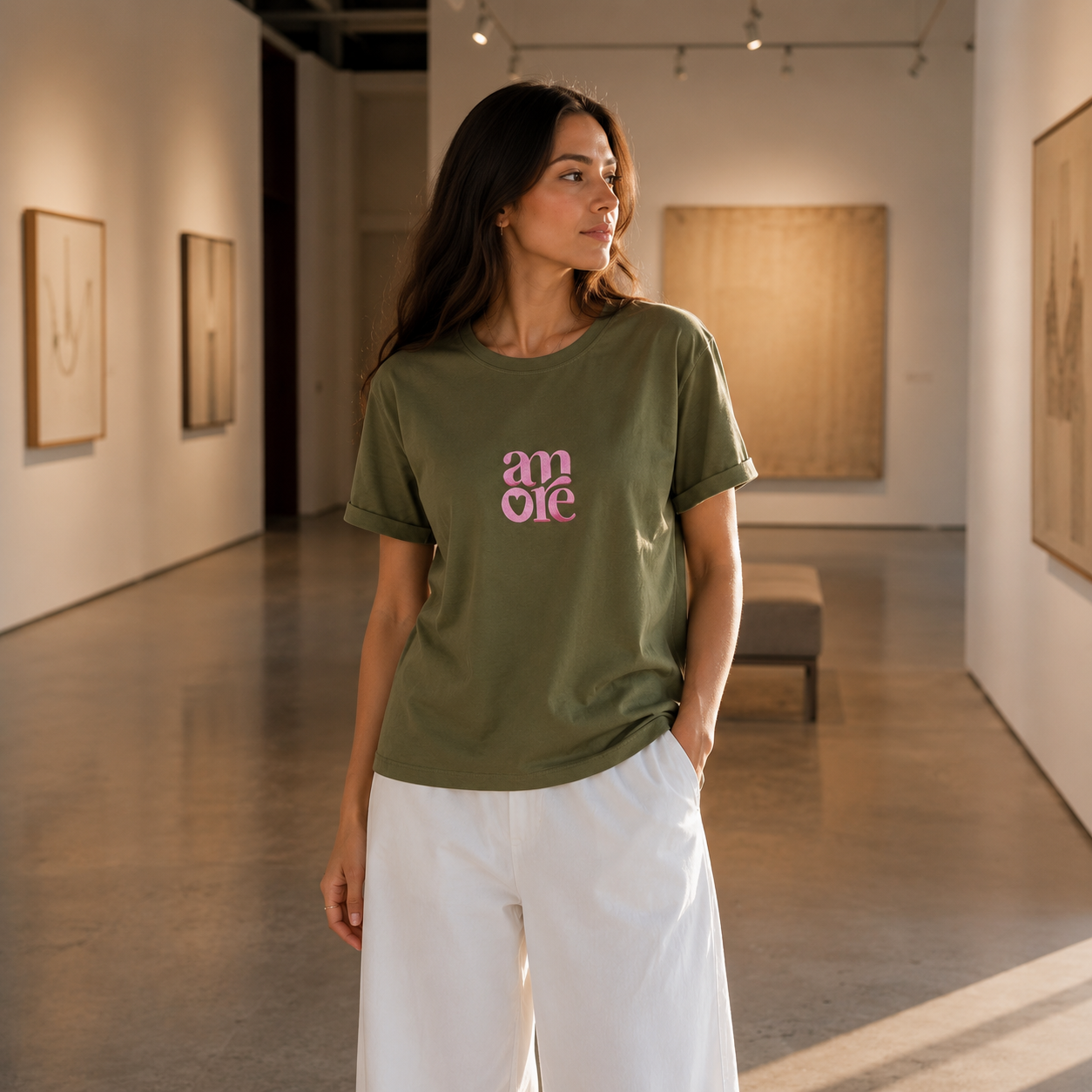 Camiseta Verde Amor