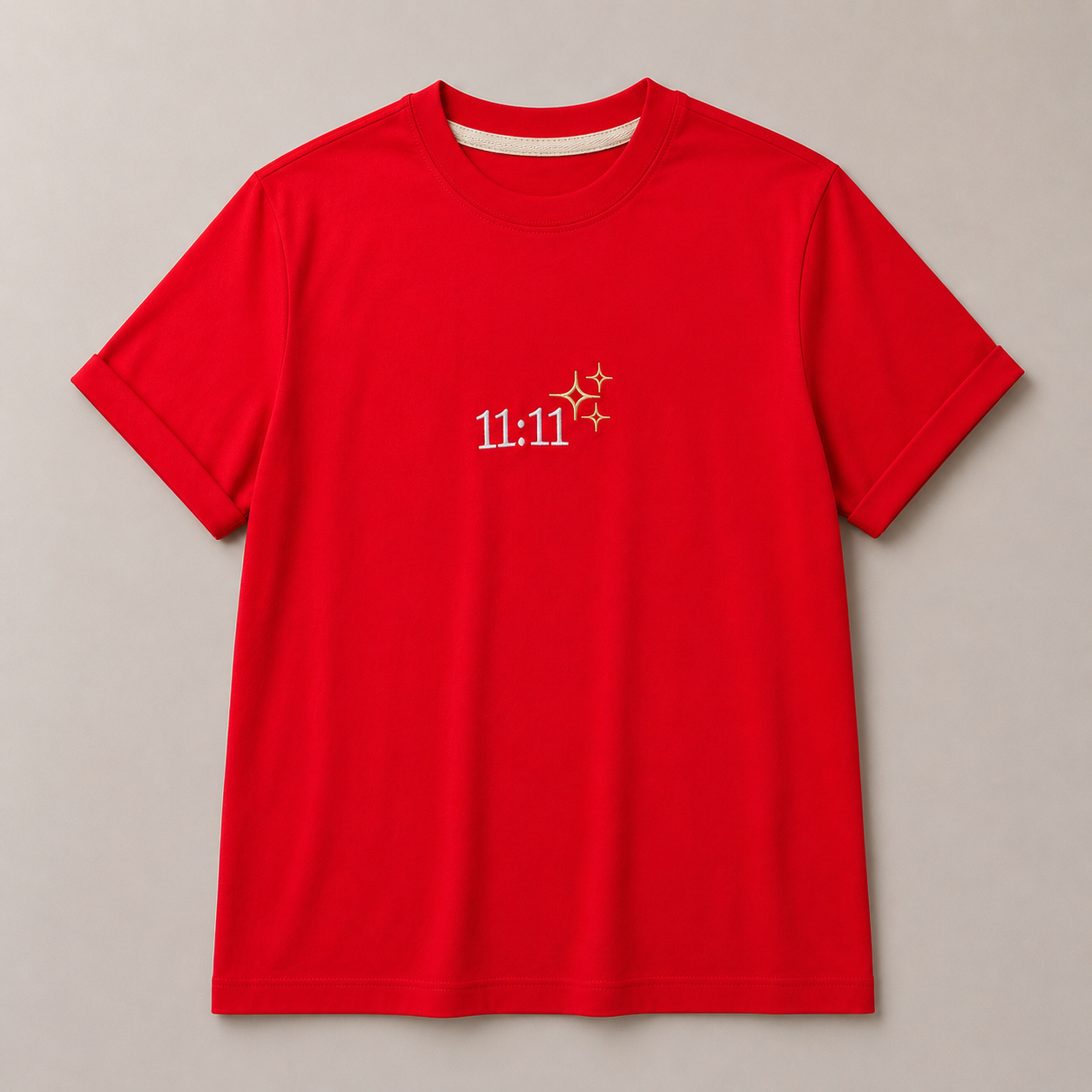 Camiseta Roja 11 11, vista frontal